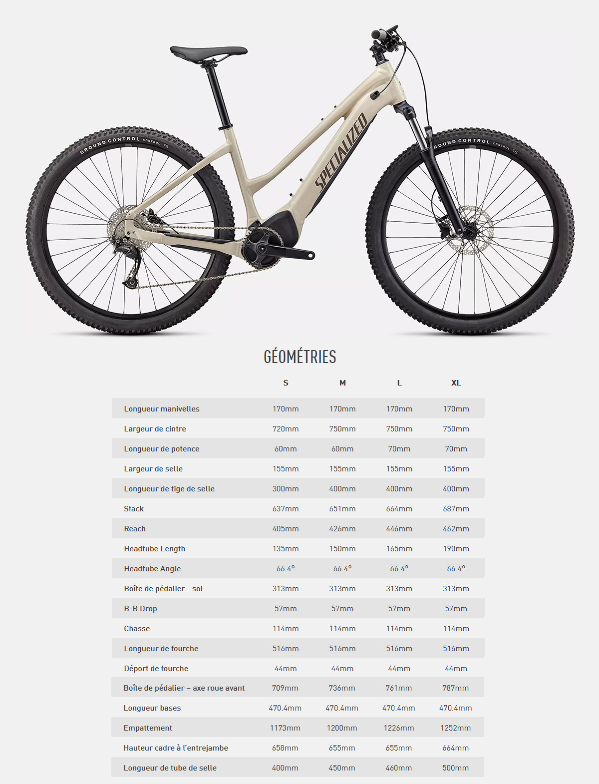 Vélo électrique Turbo Tero 3.0 Step Through Guide de taille