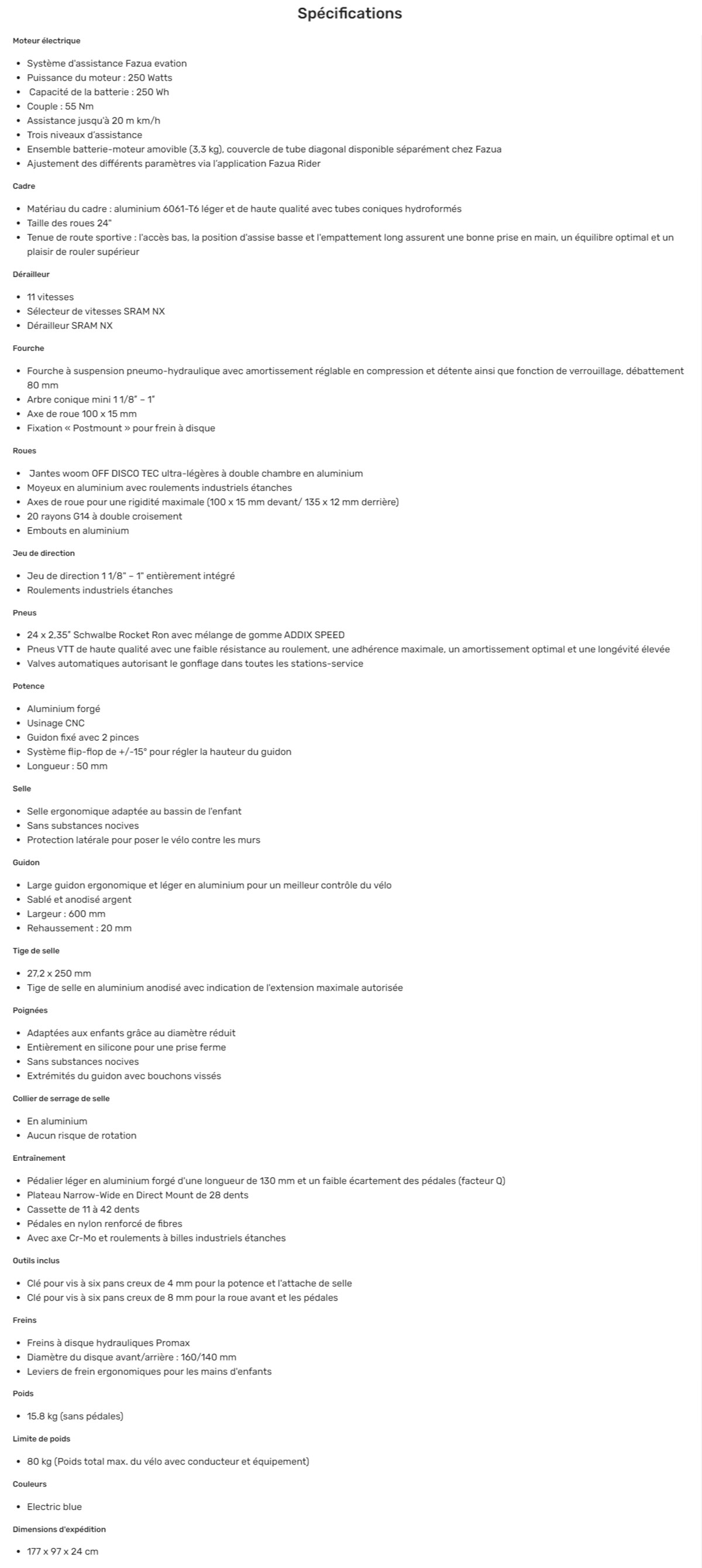 Fiche Woom Up 5 Année 2021