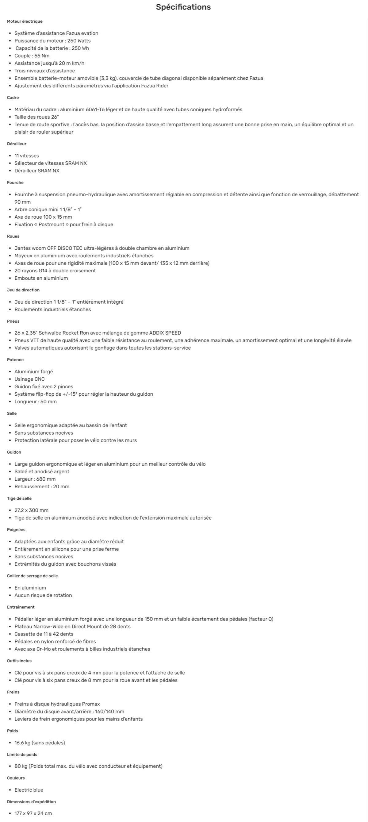 Fiche Woom Up 6 Année 2021