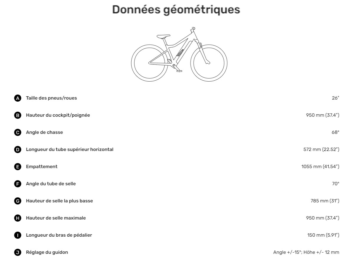 Guide de taille Woom Up 6 Année 2021